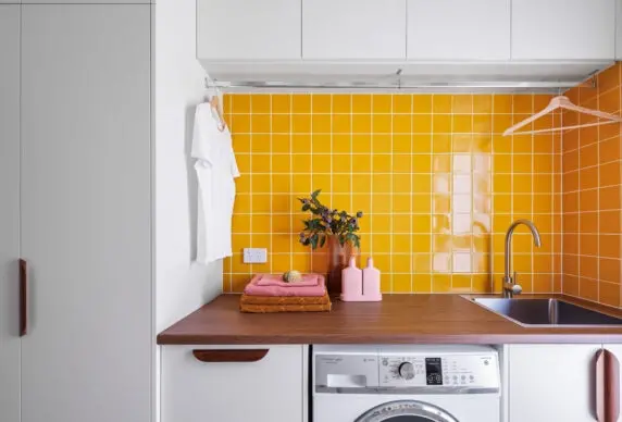 Mid-Century Laundry Design