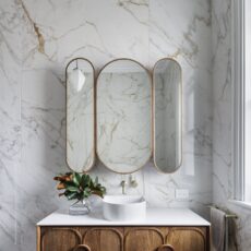 Luxurious Art-Deco Bathroom Mirror