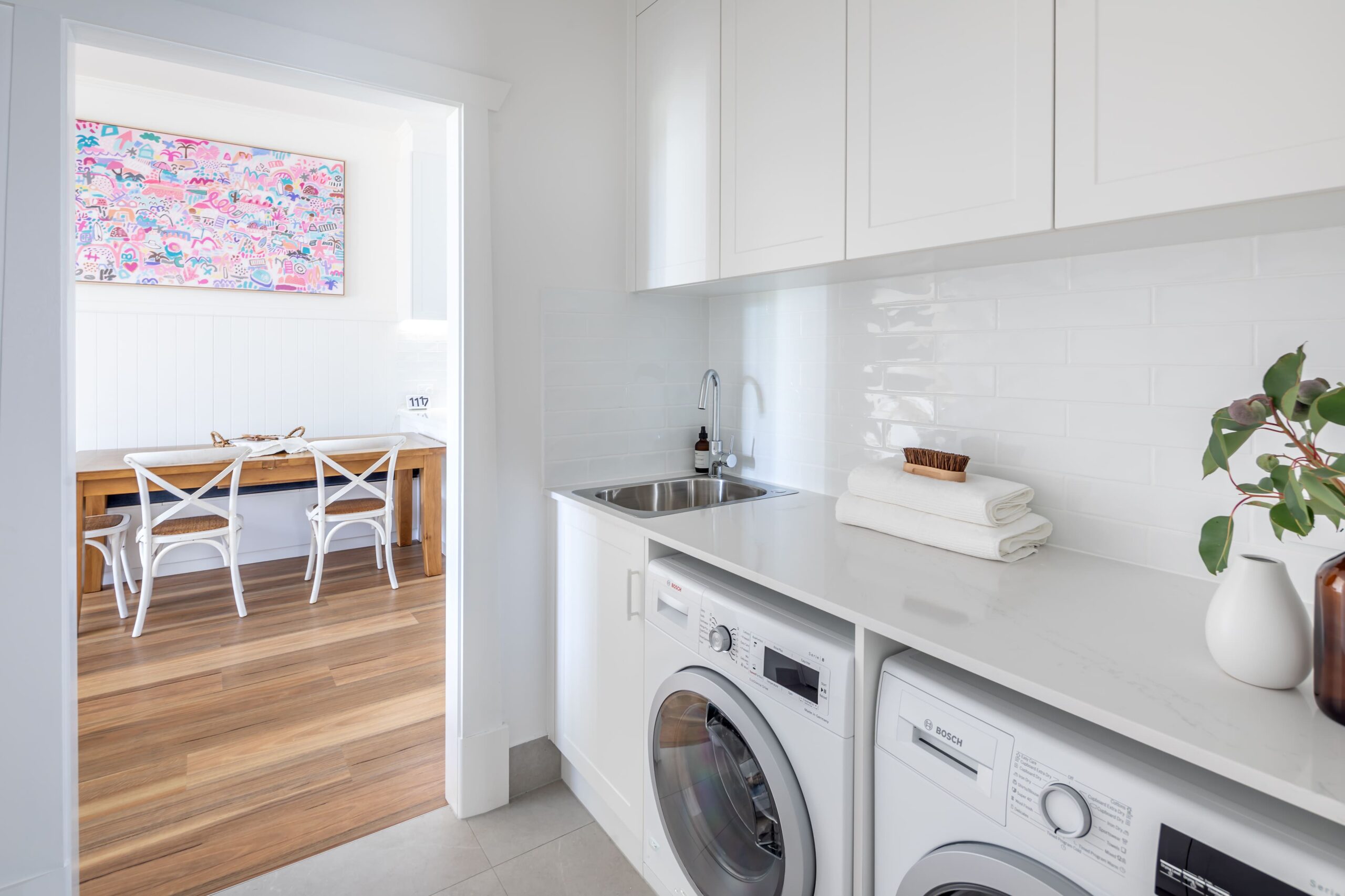 Hamptons Style Laundry & Bathroom Renovation