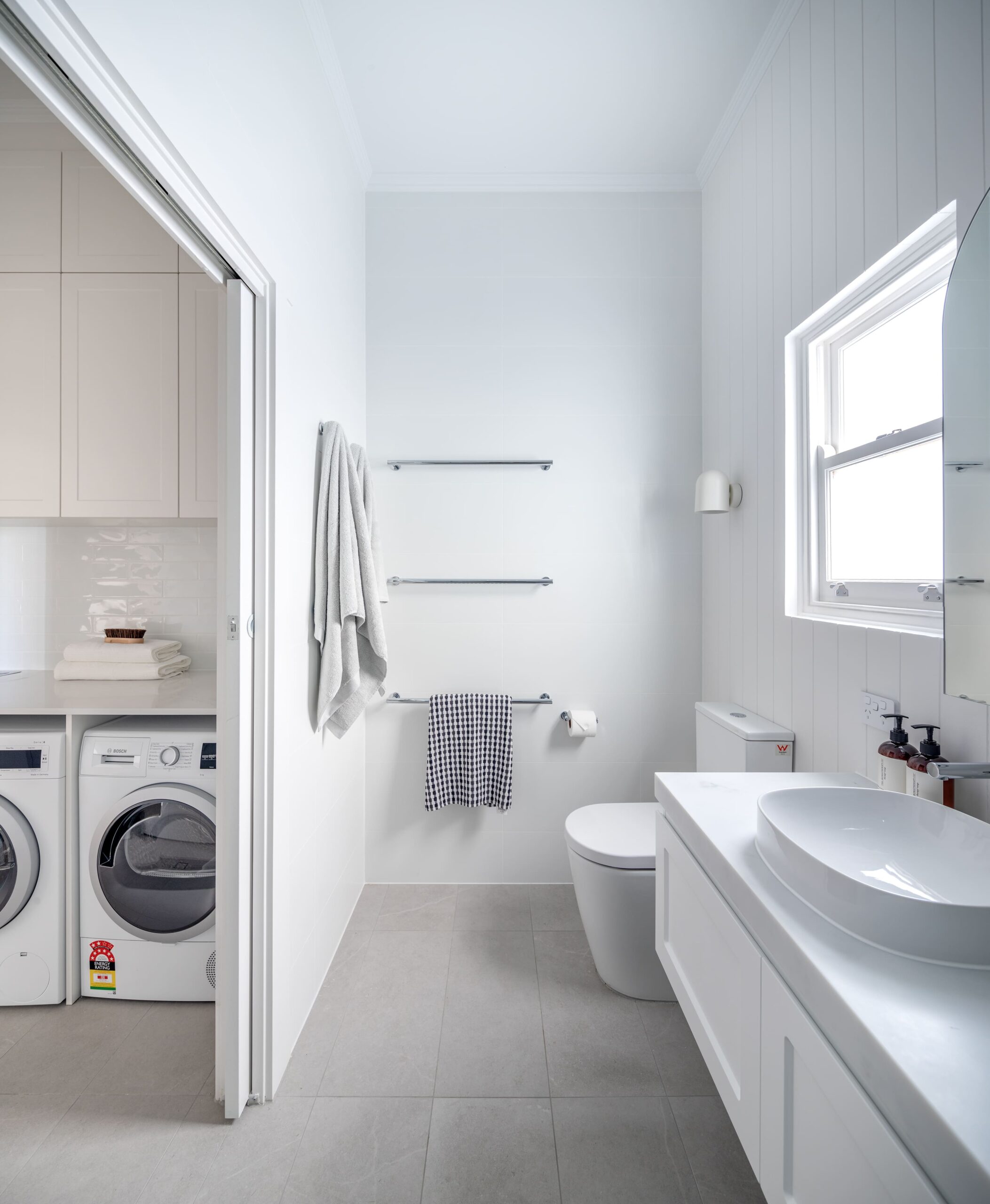 Hamptons Style Laundry & Bathroom Renovation