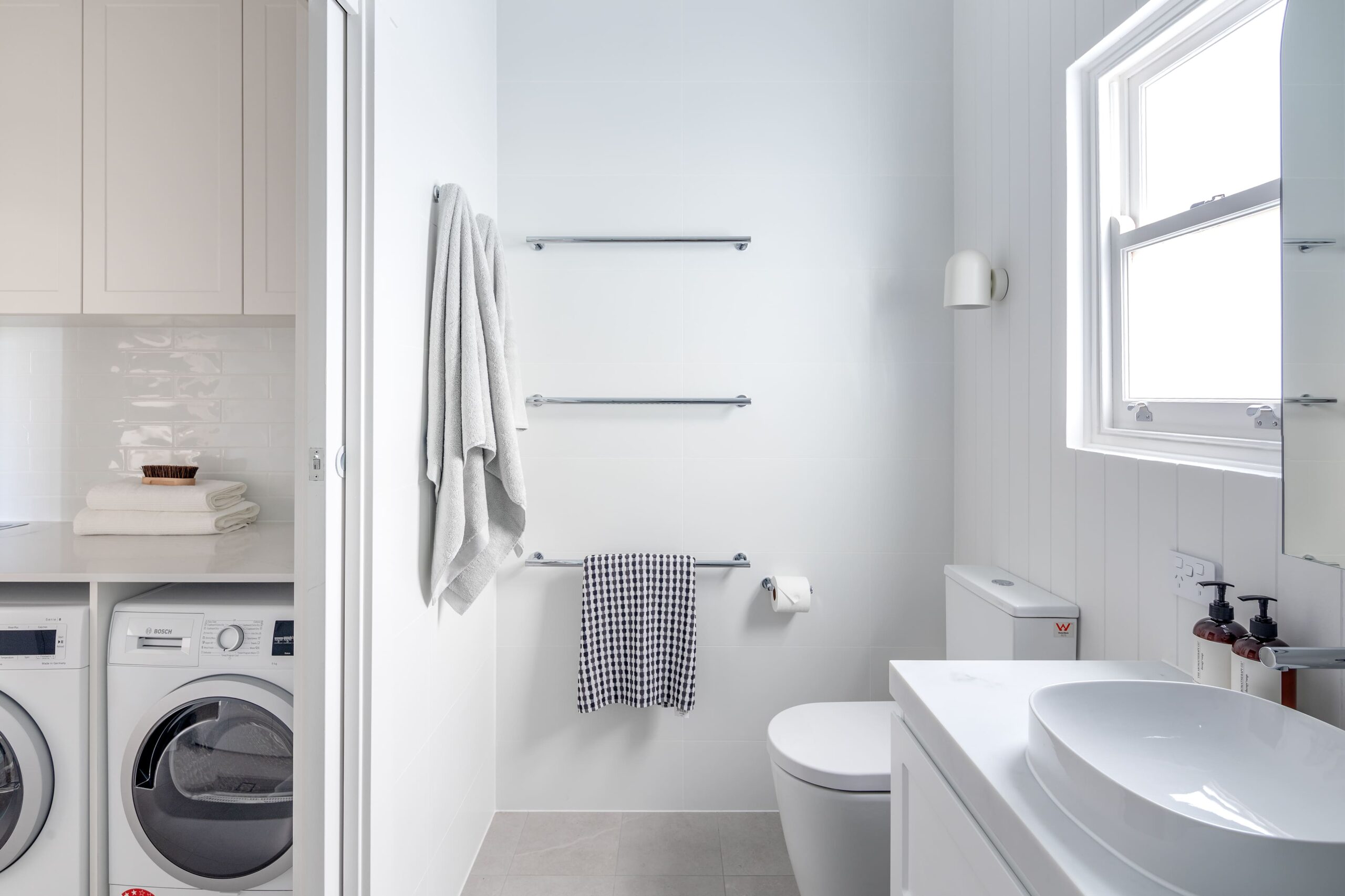 Hamptons Style Laundry & Bathroom Renovation
