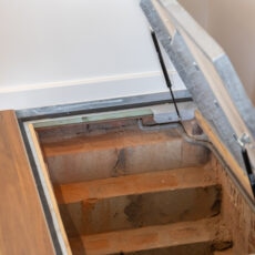 Wine cellar floor hatch kitchen renovation South Brighton