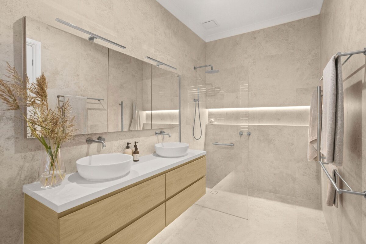 Accessible master bedroom ensuite and walk-in robe renovation