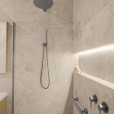 Contemporary Accessible Ensuite renovation in Goodwood