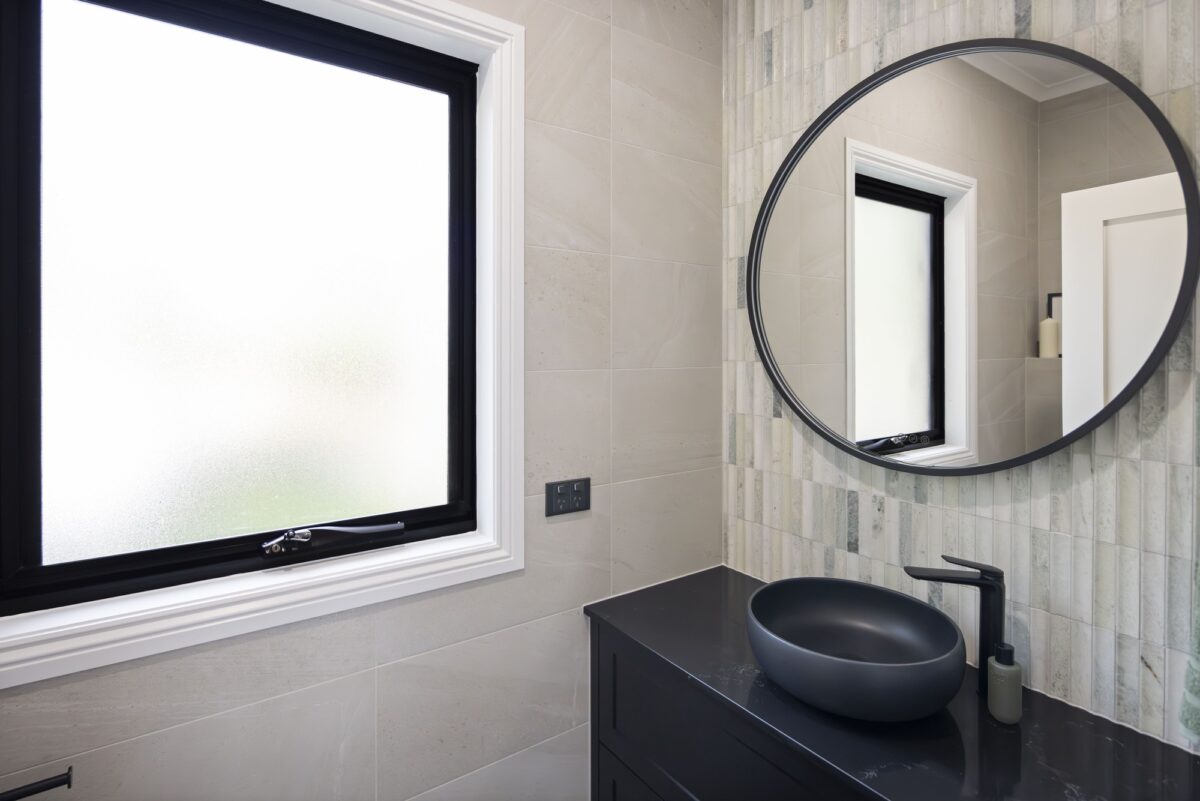 Monochromatic Powder Room Renovation
