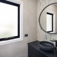 Monochromatic Powder Room Renovation