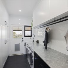 Monochromatic Laundry Renovation