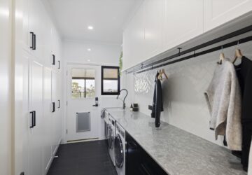 Monochromatic Laundry Renovation