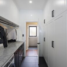 Monochromatic Laundry Renovation