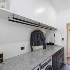Monochromatic Laundry Renovation