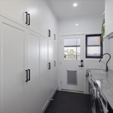 Monochromatic Laundry Renovation