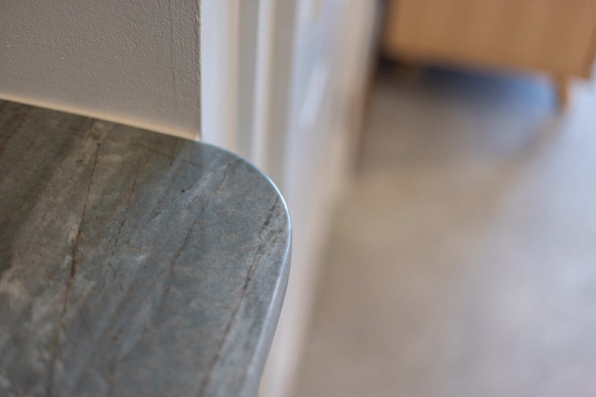 Emerald Green natural Quartzite on the benchtops