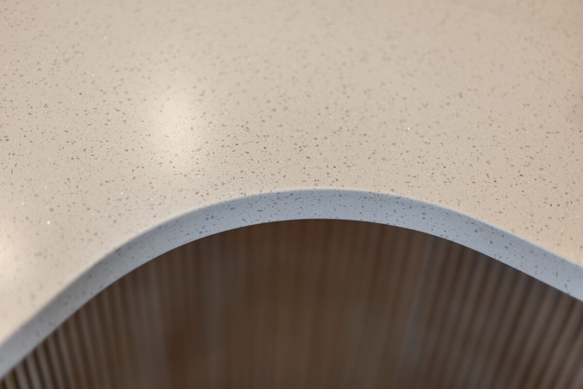 Solid surface acrylic benchtop