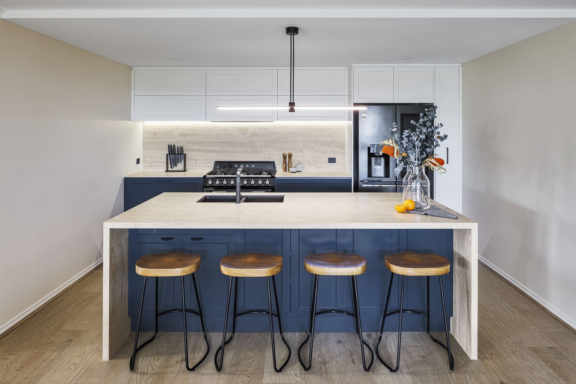 Silestone Kitchen Island and Benchtops, Firtina, Matte